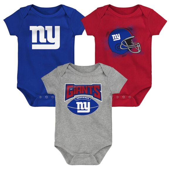 NFL Other - INFANT 18m 18 MONTHS 3-PACK NFL NEW YORK GIANTS COTTON BODYSUITS SET NWT